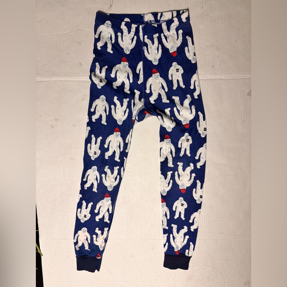 Hanna Andersson Kids Yeti Pajama Bottoms | Size 6–7 | 100% Organic Cotton
